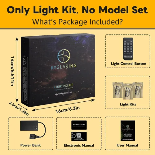 Miniatura 2 de Kyglaring LED Light Kit Compatible with Lego Project Hail Mary 11389 Building Blocks Building Set - Upgraded Remote Control & Multi-Mode Dimming