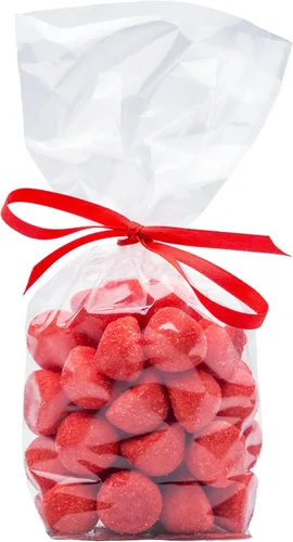 Wowfit Bolsas de celofán, 10 unidades de bolsas de celofán transparentes medianas de 12x18 pulgadas para envolver regalos de cumpleaños y días