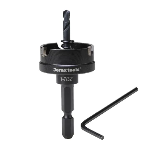 Miniatura 20 de Jetax Tools - Juego de 5 piezas de sierra de agujero TCT de cambio rápido, 7/8 pulgadas, 1-1/8 pulgadas, 1-3/8 pulgadas, 1-3/4 pulgadas, 2 pulgadas