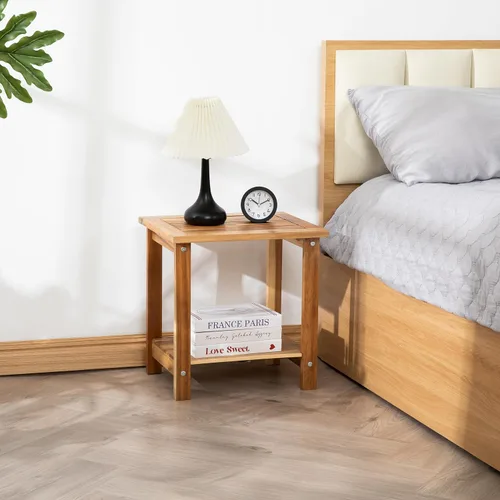 Miniatura 5 de VICTORY RELAX Mesa auxiliar doble Adirondack, mesa auxiliar rectangular resistente a la intemperie para patio, jardín, césped y sala de estar. Ideal