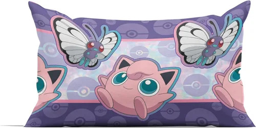 Miniatura 4 de Northwest Pokemon - Juego de cama de tamaño individual en una bolsa, Pikachu Eevee Jigglypuff, ropa de cama de anime para niños y niñas, batalla