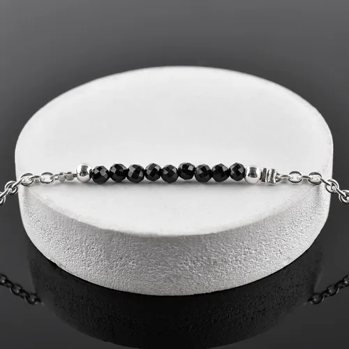 Miniatura 29 de YANARA Pulsera de tobillo para mujer, piedra de nacimiento natural, cuentas de piedras preciosas, tobillera delicada hecha a mano de 9 pulgadas +