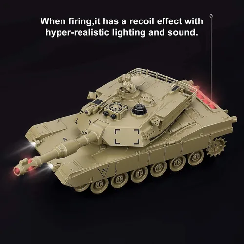 Miniatura 6 de BEAURE Tanques Rc, 1:28 WW2 M1A2, Tanque del Ejército Americano de la Segunda Guerra Mundial, Juguetes de Tanques para Niños, Control Remoto de 9