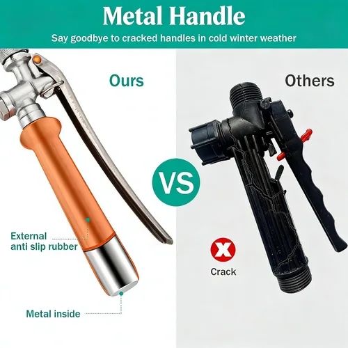 Miniatura 4 de Varita rociadora de repuesto de metal, varilla rociadora de púas de latón de 1/4 y 3/8 pulgadas con válvula de cierre de acero inoxidable y 2