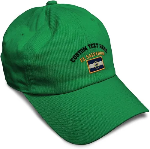 Miniatura 15 de Speedy Pros Sombrero de béisbol suave bordado papá sombrero El Salvador bandera bordado hombres y señoras gorra de béisbol algodón