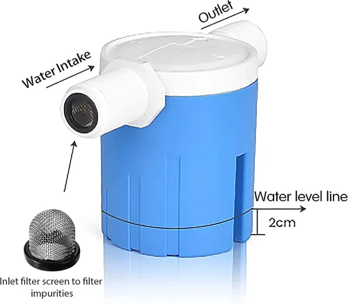 Miniatura 6 de Válvula automática de control de nivel de agua de 1/2 "- Tipo interior, válvula de flotador para tanque de agua, energía solar, olla automática