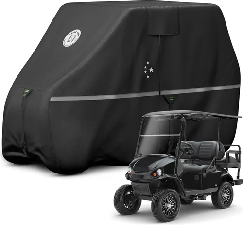 Cubierta impermeable para carrito de golf, tela de grado marino resistente, ajuste universal para la mayoría de marcas 2/2+2/4+2 pasajeros Yamaha,