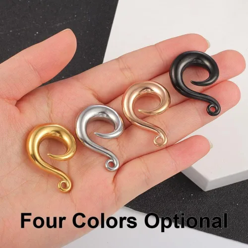 Miniatura 5 de LADEMAYH 3 pares de ganchos cónicos de oreja para bricolaje, calibre colgante, hipoalergénico de acero inoxidable, accesorios de joyería corporal