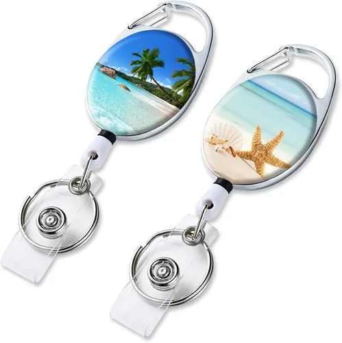 Portatarrete de Insignia Retráctil con Portarretes Retráctil para Llaves, Lindo Portarrete de Insignia Decorativo para Enfermeras con Clip de