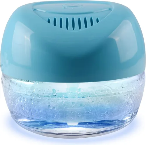 Lavado de Aire Purificador Basado en Agua, Revitalizador de Aire y Ambientador, Ambientador de Aire con Luz LED de 7 Colores Cambiantes para Azul