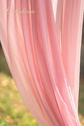 Miniatura 8 de Lookein Cortinas de arco para boda, fiesta, recepción, telón de fondo, cenador de boda, 3 paneles de 30 pulgadas de ancho, 6.5 yardas, rosa rosa