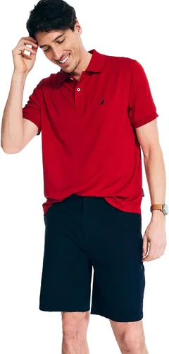 Miniatura 40 de Nautica playera polo clásica de mangas cortas, color sólido, para hombre