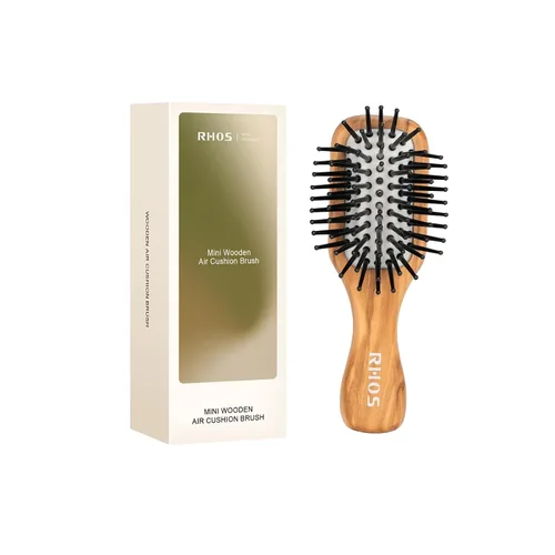 Miniatura 16 de RHOS Mini cepillo de cabello para mujeres, hombres y niños, cepillo de cabello tamaño viaje para bolso, bolsillo, mochila, pequeño cepillo de paleta