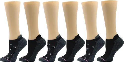 Miniatura 30 de Dr. Motion Calcetines de compresión de corte bajo para mujer, paquete de 2
