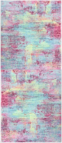 Miniatura 723 de IOHOUZE Alfombra abstracta lavable de 3 x 12 pies para pasillos, antideslizante para cocina, camino de entrada de lana sintética para interiores