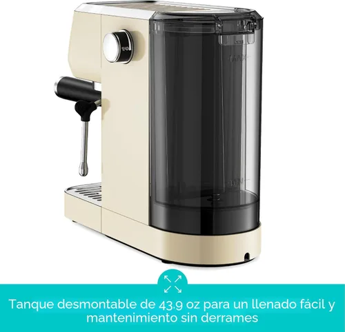 Miniatura 6 de CASABREWS 3700 Essential Máquina de café expreso de 20 bares, cafetera de acero inoxidable con espumador de leche al vapor, máquina de café expreso