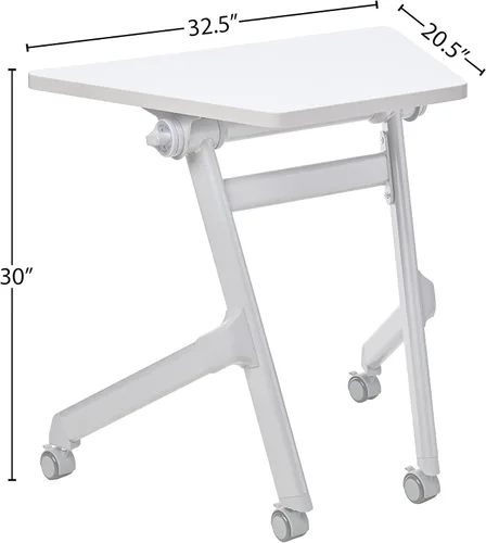 Miniatura 3 de Safco Escritorio trapezoidal para aprender a anidar estudiantes, escritorio de esquina pequeño para aulas y diseños personalizados de aula