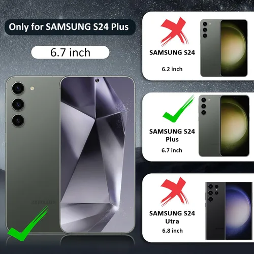 Miniatura 2 de para Galaxy S24 Plus Funda Magnética, Funda Resistente y Rugosa con Protección contra Caídas [Compatible con Carga Inalámbrica Rápida] Funda
