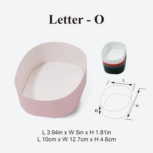 Miniatura 8 de Geoto Paquete de 6 cajas de regalo rellenables en forma de letra de 17.3 x 6 x 2 pulgadas, color rosa/rojo/blanco, caja de regalo con texto en Rosa