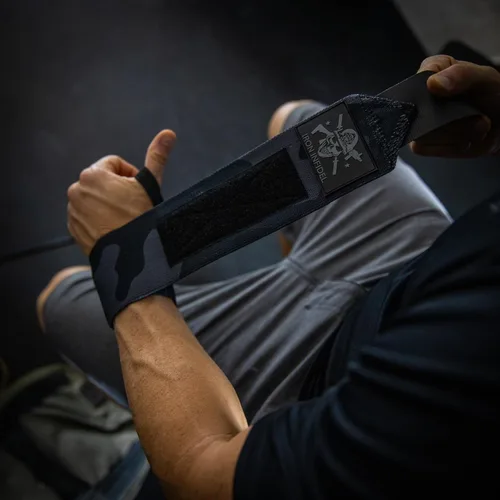 Miniatura 2 de Iron Infidel - Muñequeras para levantamiento de pesas - 18" y 24" de soporte pesado para entrenamiento, accesorios de gimnasio para hombres - Uso