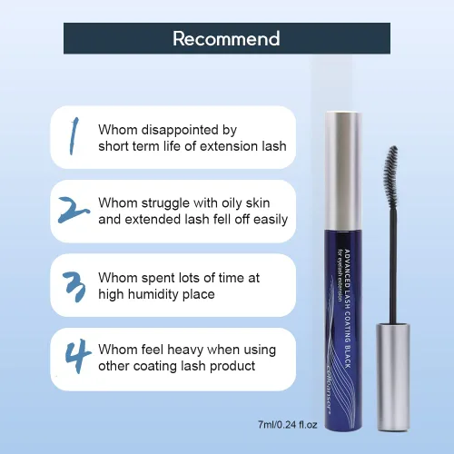 Miniatura 3 de Advanced Lash Coating Black/Protective - Extensiones de pestañas duraderas de 0.2 fl oz/ 0.24 fl oz (negro)