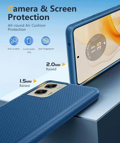 Miniatura 575 de FNTCASE Funda para iPhone 17 Pro: Fundas delgadas translúcidas de color azul claro compatibles con MagSafe, protección completa de la cámara