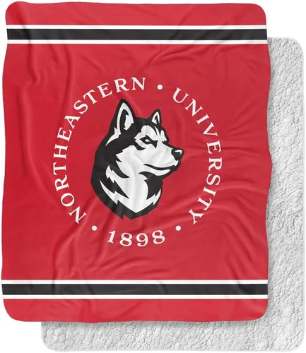 LOGOVISION Colección Oficial de Logotipos Primarios Universitarios Manta de Tiro de Tacto Sedoso con Respaldo de Sherpa Súper Suave Colección