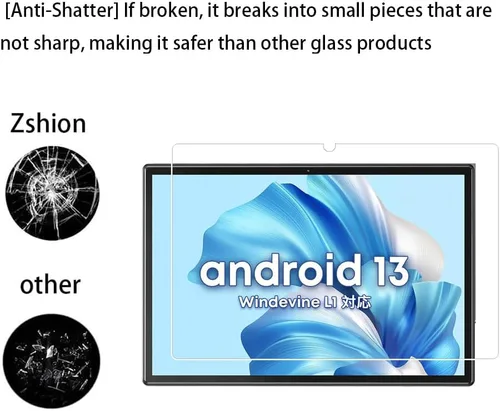 Miniatura 5 de Walieoka - Protector de pantalla compatible con CHUWI Hi10 XPro de 10.1 pulgadas, película protectora de vidrio templado de dureza 9H, resistente a