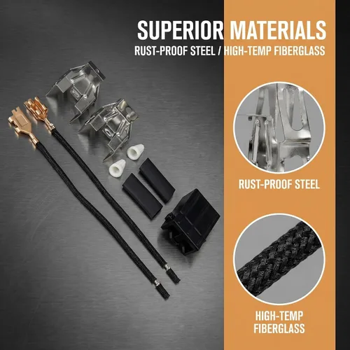 Miniatura 6 de (2 piezas) 330031 - Kit de receptáculo para quemador Whirlpool Kenmore Sears y Roper RR117 RR109 530116773 5303935058 WB17X210 12001673 WB17X508