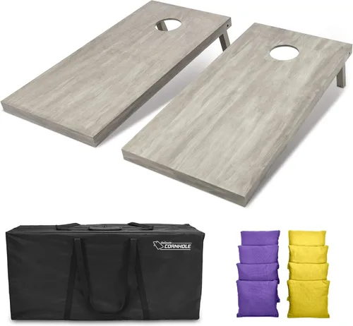 Miniatura 57 de GoSports Juego de tablas de cornhole de madera de tamaño reglamentario de 4 x 2 pies, incluye funda de transporte y bolsas de frijoles