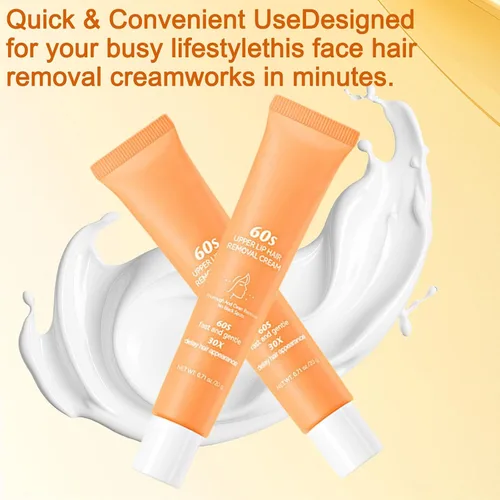 Miniatura 7 de Joy Pretty - Removedor de vello facial para piel sensible, Joy Cream depilación facial para mujeres, crema de depilación facial suave para mujeres