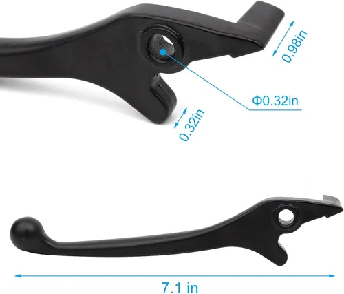 Miniatura 2 de Minho Palanca de freno de disco delantero Mini Bike Negra para izquierda para bicicletas Pit Dirt Bike de 50CC-125CC chinas