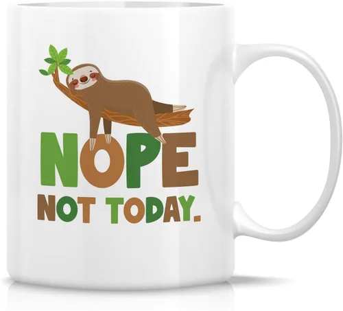 Miniatura 7 de Retreez Taza divertida – I Just Freaking Love Sloths - Tazas de café de cerámica de 11 onzas – Divertido, sarcasmo, sarcástico, motivacional