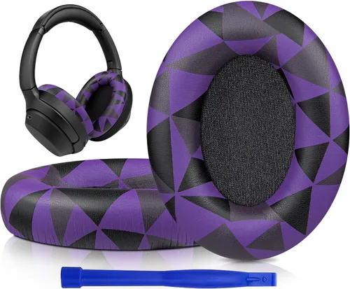 Miniatura 17 de SOULWIT Almohadillas profesionales de repuesto para auriculares Sony WH-1000XM3 (WH1000XM3) supraaurales, almohadillas para los oídos con cuero