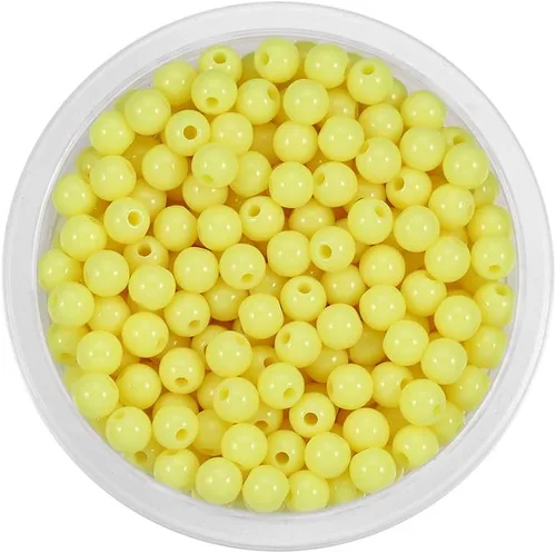 Miniatura 29 de 200 cuentas redondas acrílicas de 0.394 a 0.787 pulgadas (6 a 0.787 in) de color caramelo, cuentas espaciadoras sueltas para manualidades para hacer