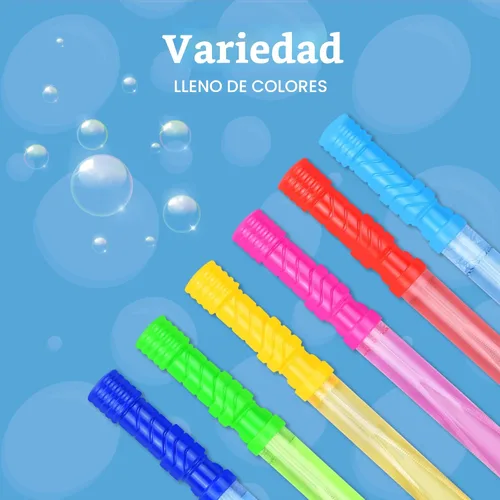 Miniatura 2 de JOYIN - Varitas grandes de 14.6 pulgadas para hacer burbujas para niños, 6 piezas con solución de recambio, juguete de verano, recuerdo de fiesta