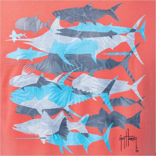 Miniatura 37 de Guy Harvey Camiseta de manga corta Threadcycled para hombre
