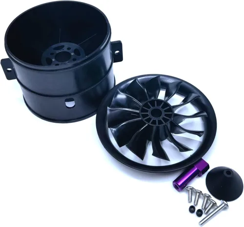 Miniatura 10 de EDF 2.756 in pro CCW 6S 2100KV 12 aspas 25.2V ventilador eléctrico conducido, Hobby RC Jet Engine Hélice, Piezas de coche RC Motor de alta velocidad