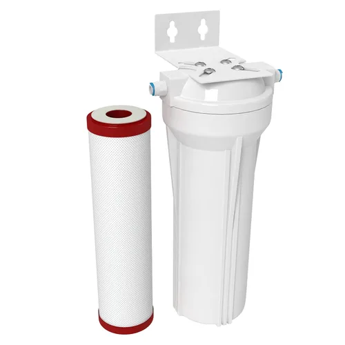AQUATICLIFE Carbon Plus - Filtro de agua de bloque de carbono de 10 x 2.5 y 10 pulgadas, recipiente para sistemas de filtración de ósmosis inversa