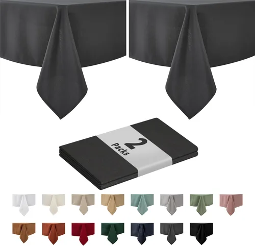 Miniatura 51 de maxmill - Mantel cuadrado de textura sluby, resistente a las manchas, impermeable, resistente a las arrugas, mantel de tela lavable suave, mantel