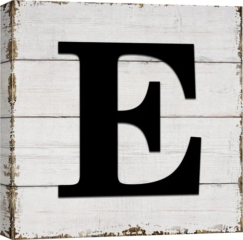Miniatura 50 de wall26 Lienzo decorativo para pared, letras inglesas, fondo de madera, decoración de pared para el hogar, dormitorio, sala de estar, cuadros