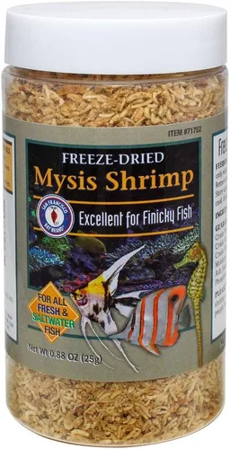 Miniatura 9 de San Francisco Bay Brand Camarones Mysis liofilizados – Alimento para peces de primera calidad, alimento para peces tropicales, comida