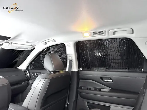 Miniatura 4 de GalaxyAutoShield - Parasol de ajuste personalizado para Nissan Pathfinder 2022, 2023, 2024, 2025, 2026, 2026, 2022, 2026, accesorios de privacidad