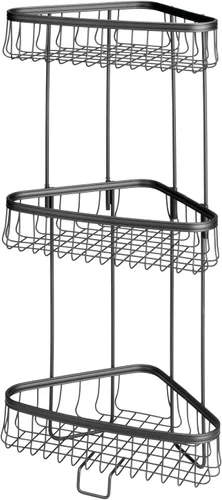 Miniatura 8 de mDesign Hyde Collection - Estante de baño de metal, almacenamiento vertical independiente para organizar y almacenar toallas de mano, loción