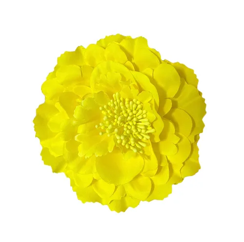 Miniatura 20 de Broche de flores de peonía bohemio para mujer, broche de flores para viajes, fiestas, festivales PF-11 (negro) (paquete de 1)