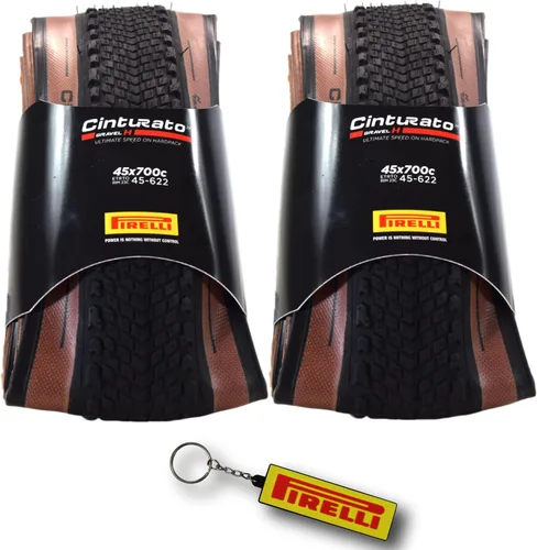 Miniatura 11 de Pirelli Cinturato Gravel H Classic 45-622 (700 x 45c) Neumático de bicicleta de grava diseñado para terreno compacto, compuesto SpeedGRIP para un