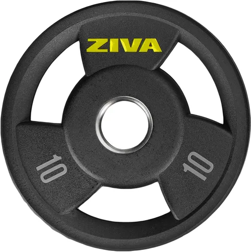 Miniatura 11 de ZIVA RPU Grip Disc Olympic - Disco de peso de 2 pulgadas, revestimiento de uretano de goma resistente de alta calidad, inserto de acero inoxidable