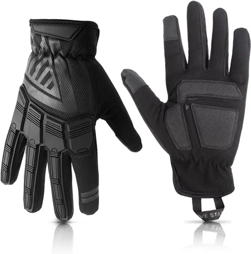 Glove Station - Guantes de protección de impulso para hombre - Guantes de trabajo para pantalla táctil ideales para deportes y exteriores,