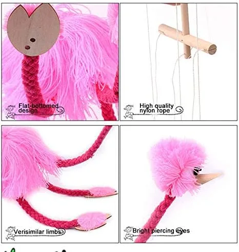 Miniatura 7 de Juguete de marioneta de avestruz, marionetas de cuerda, marionetas de avestruz, marionetas de avestruz, marionetas de avestruz hechas a mano