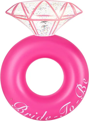Miniatura 15 de HeySplash Pool Floats, Inflatable Pool Float, Large Floatie for Bachelorette Party, Swim Tube River Lake Beach Bride Wedding Decor Fun Toy Raft
